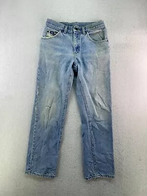 Vintage Lee USA Made Mens 29x29* Shrunken Stone Wash Distressed Straight Jeans • $17.05
