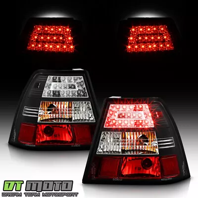 Black 1999-2005 VW Jetta Mk4 Bora LED Tail Lights Lamps Rear Left+Right • $138.96