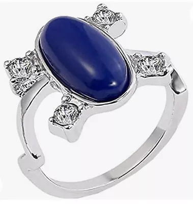 The Vampire Diaries Ring Elena Gilbert Daylight Ring Vintage Crystal Ring Lapis • £7.96