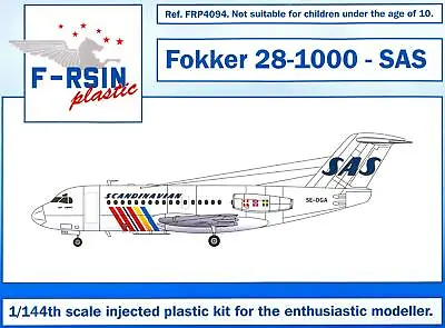 F-RSIN Models 1/144 FOKKER 28-1000 SAS Swedish Airlines • $24.99