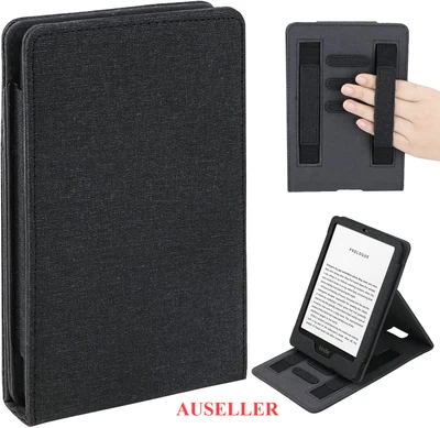 $36.49 • Buy Flip Case For 6.8” Kindle Paperwhite 11Th Gen 2021 – Two Hand Straps PU Leather
