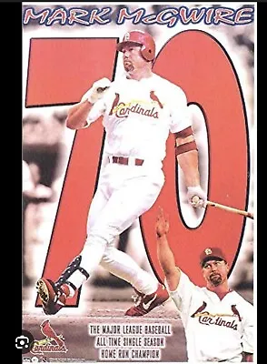 1998 Mark McGwire Home Run Record Breaker Starline Poster #5133 NEW & SEALED • $5.89