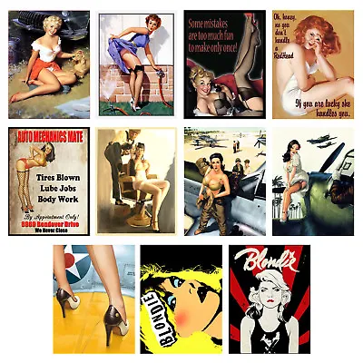 Funny Retro Metal Signs/Plaques Cool Novelty Gift Pin Ups 7 • £8.36