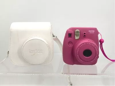 Pink Fujifilm Instax Mini 8 Instant Film Camera With White Case *Works* • $10.50