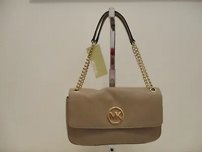 $ 228.00 Michael Kors Fulton Sm Shldr Flap Leather Handbag~authentic!!!~nwt • $99.95