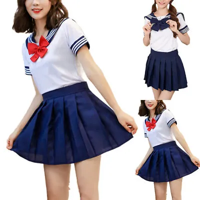 Japanese School Girls Suit Dress Outfit Sailor Uniform Anime Cosplay Costume AU우 • $20.01