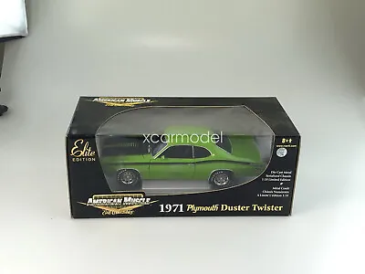 ERTL 1/18 Scale Plymouth Duster Twister 1971 Green Diecast Car Toy Collection • $83.96