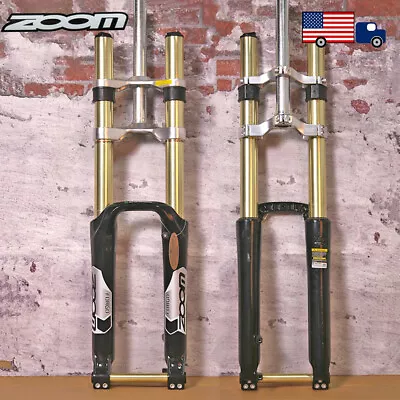 26  ZOOM Downhill DH680 Mountain MTB Bike Suspension Forks Disc 1-1/8  Thru Axle • $157.38