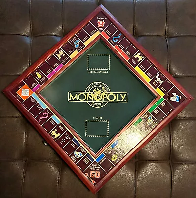 Franklin Mint Monopoly Collector's Edition Cherry Wood Game Board Only • $197