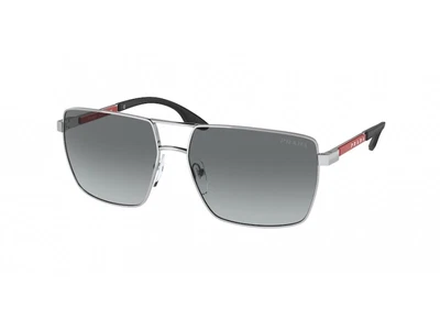 $353.88 • Buy Prada Linea Rossa Sunglasses PS 50WS  1BC08O Silver Grey Man