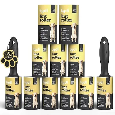 Lint Roller For Clothes Pet Hair Remover Sticky Refills Carpet Dog Cat Fluff Fur • £9.45