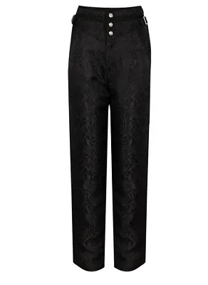 Men Gothic Jacquard Trousers Steampunk Victorian Long Pants Party Casual Wear • $33.37