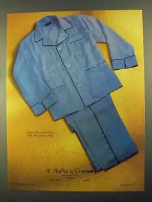 1981 A. Sulka & Co. Ad - Silk With Satin Stripe Pajamas • $19.99