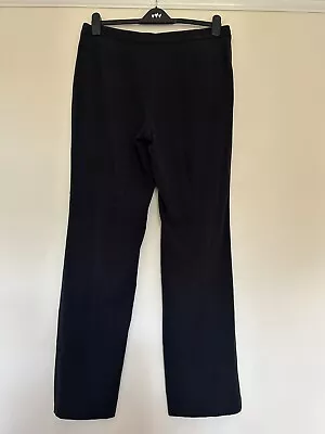 £5 • Buy M&S Collection - Smart Black Trousers - Straight Leg - Zip Pockets. Size 16-Long