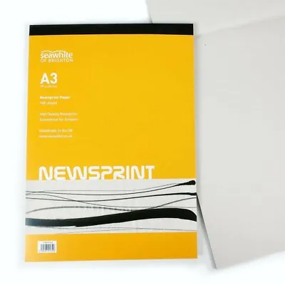 £10.25 • Buy Seawhite Of Brighton Newsprint Paper Drawing & Sketching Art Pad A3