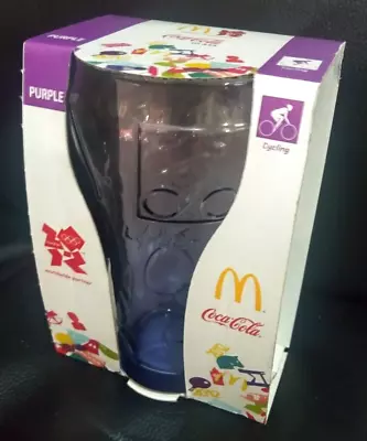 McDONALDS COCA COLA GLASS 2012 LONDON OLYMPICS PURPLE • $7.50