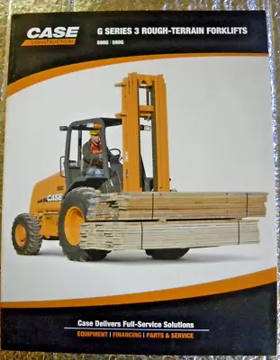 2008 Case G Series 3 Rough Terrain Forklifts Factory Dealers Brochure 586G 588G • $12.50