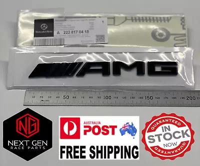 Mercedes AMG C63S V8 Gloss Black Trunk Emblem Badge Only Bi Turbo C205 W205 S205 • $29.95