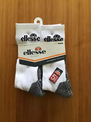 Nwt!! Ellesse Sport Performance Drymaxx Socks Size  7.5-11.5 • $22.88