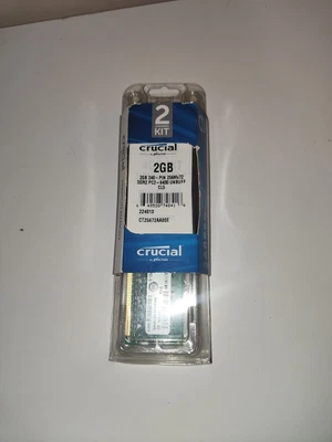 £5 • Buy Crucial DDR2 800MHz 2GB X 2 - 4GB RAM Kit - Unopened 