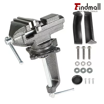 Findmall 3.3  Bench Vise Quick Adjustment Dual-purpose Combined With Swivel Base • $34.77