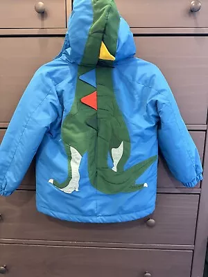 Mini Boden Boys Dinosaur Shaggy-lined Jacket 4-5 • $21.20