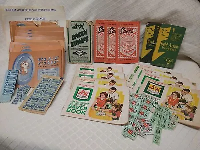 Large Lot! S&H Green Blue Chip Orange Gold Arrow STAMPS Vintage Trading Books • $35