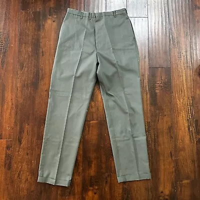 VTG 70s Mr. Levi's Slacks 31x32 Mens Green Flared Sta-Prest USA Made 60s • $37.50