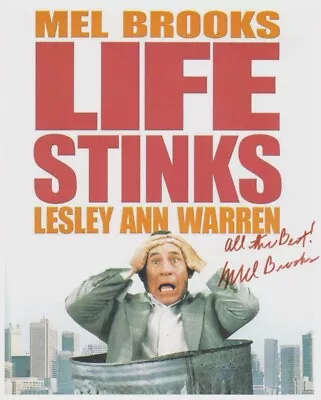 MEL BROOKS Hand-signed LIFE STINKS 8x10 Authentic W/ Coa FUNNY COLOR MINI-POSTER • $33.85