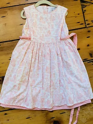 Maggie And Zoe Pink Floral Dress Pintucks Size 5 NEW • $15.99