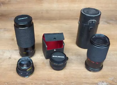 Lot Of 4 Camera Lenses | Pre-owned  | Untested | See Pictures | Sold As Is • $56.94