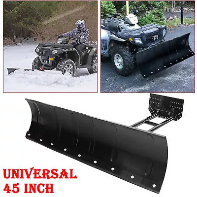 Snow Plow Adjustable 45  Steel Push Blade Universal Kit For ATV UTV Truck Pickup • $295.99