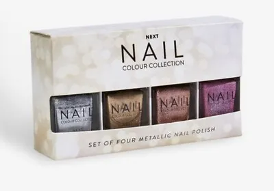 Next Set Of 4 Nail Polish - 12ml X 4. The Metallic Collection. New. Packed. • £16.90