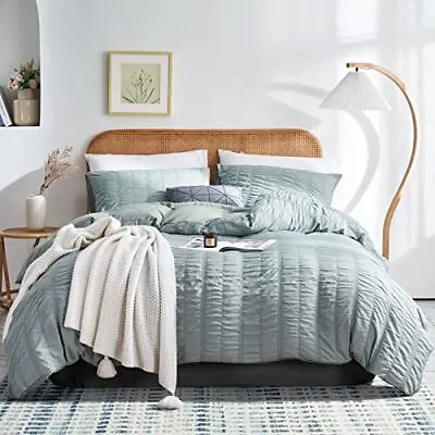 £42.45 • Buy Duvet Cover Set King Size(104 X 90 Inches), 3 Pieces Washed Microfiber 