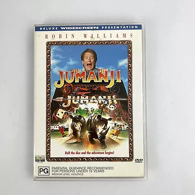 Jumanji (DVD 1995) Region 4 Deluxe Widescreen Version  Robin Williams Freepost • $9.95