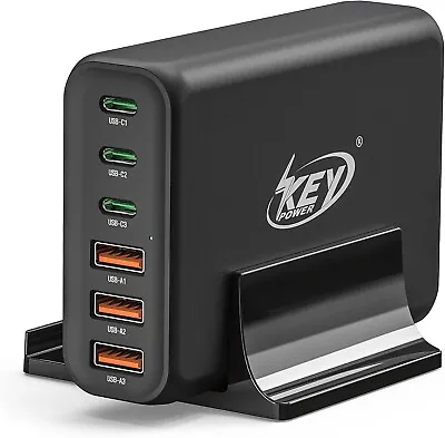 6-Port Multi USB Fast Charging Station 3 USB C 3 USB A • $29.99