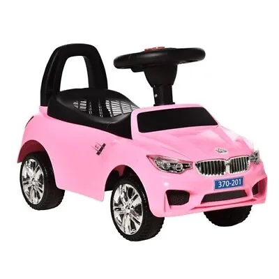 HOMCOM Ride On Car Baby Toddler Walker Foot To Floor Sliding Car Slider Pink • £35.99