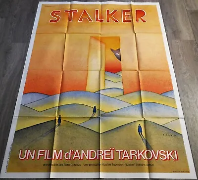 $495 • Buy Stalker French Movie Poster ORIGINAL 47 63 1979 Andreï Tarkovski Folon