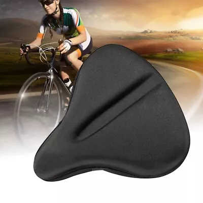Large Wide MTB Road Bike Seat Cover Soft Silicone Gel Cushion Cover Saddle Pad • $12.06