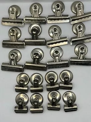 Lot Of 20 Assorted Heavy Duty Magnetic Clips For Workshop Or Refrigerator • $5.75