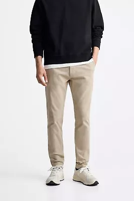 ZARA - DNWR RANGE - Mens Beige Chino - Size: 34 • $5.46