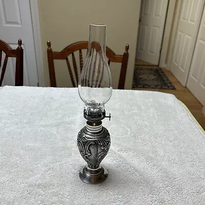 Restoration Hardware Francis Le Mont Silver Pewter Oil Lamp • $12