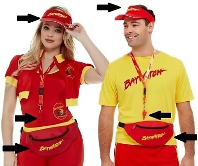 Mens Ladies Unisex Officially Licensed Baywatch Fancy Dress Kit By Smiffys • £23.99