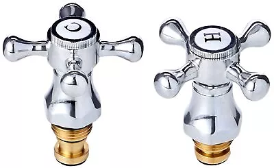 Cross Head Chrome Plated Tap Conversion Kit Silver 0.5-Inch • £22.18