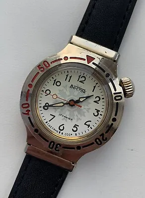 RARE Watch Vostok Juniors Eared Soviet Mechanical Wristwatch USSR Serviced • $140