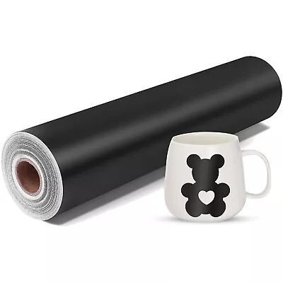 Glossy / Matte Black Permanent Vinyl Roll Self Adhesive Craft Outdoor For Cricut • $19.99