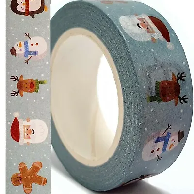 £3.98 • Buy CHRISTMAS WASHI TAPE Decorative Craft Self Adhesive Paper Masking Strip 10m Long