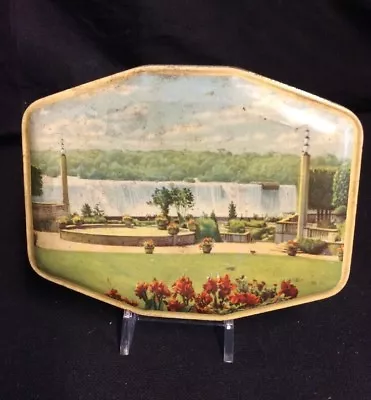 VINTAGE CANDY TIN George W. Horner & CO. Oaks Gardens Niagara Falls • $5.99