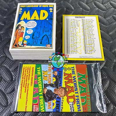 Mad Magazine Cover Art 1st Series 1 Complete Trading Cards Set/55 +wrapper! 1992 • $19.91