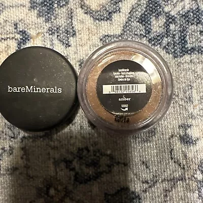 BareMinerals I.d. Eyeshadow Eyecolor AMBER .02 Oz .57g Loose Powder NEW Rare • $11.95